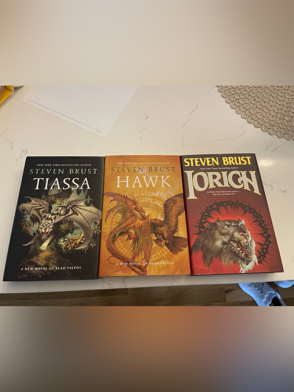 Steven Brust Vlad Taltos lorich
Tiassa Hawk 3 HC Lot Ist Edition Ist
Printing
